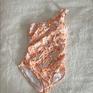 Floral One-Shoulder Swimsuit